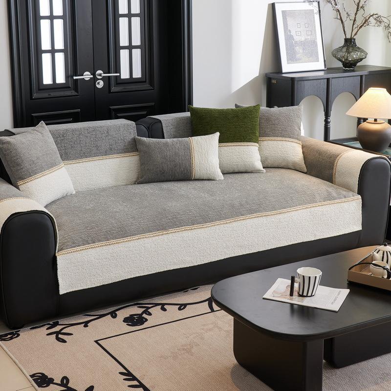 New Chenille Sofa Cushion Is Universal In All Seasons, Fashionable And Advanced, Simple And Modern Non-Slip Sofa Cushion
