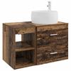 Bathroom Furniture Set 2 Pcs Reclaimed Wood Effect Particleboard