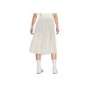 New Nike Court Slam SS25 Casual Long Skirt Women's Light Ivory White/Black HF6443-110