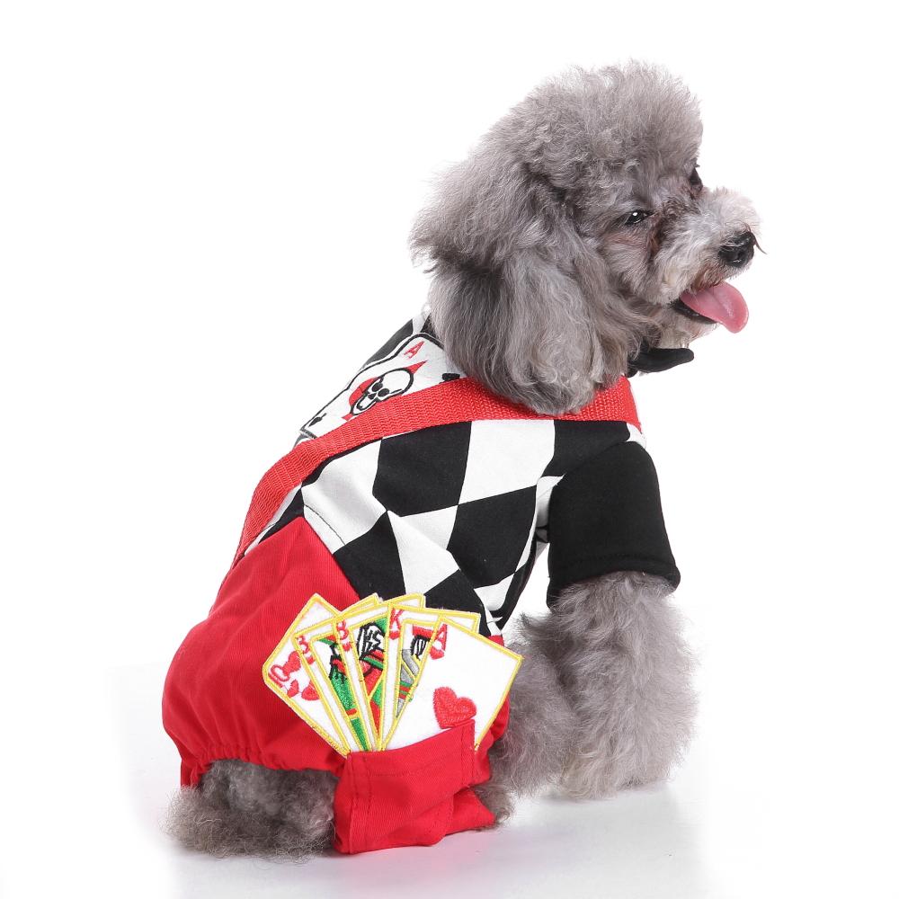 Pet Dog Christmas Clothes Santa Magic Dog Costume Winter Puppy Pet Cat Coat Jacket Dog Suit with Cap Warm Clothing for Dogs Cats