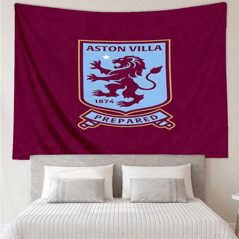 1PC Aston Football Club Printed Tapestry Room Decoration Wall Hanging for Living Room Bedroom, dormitory, Birthday and Christmas gifts