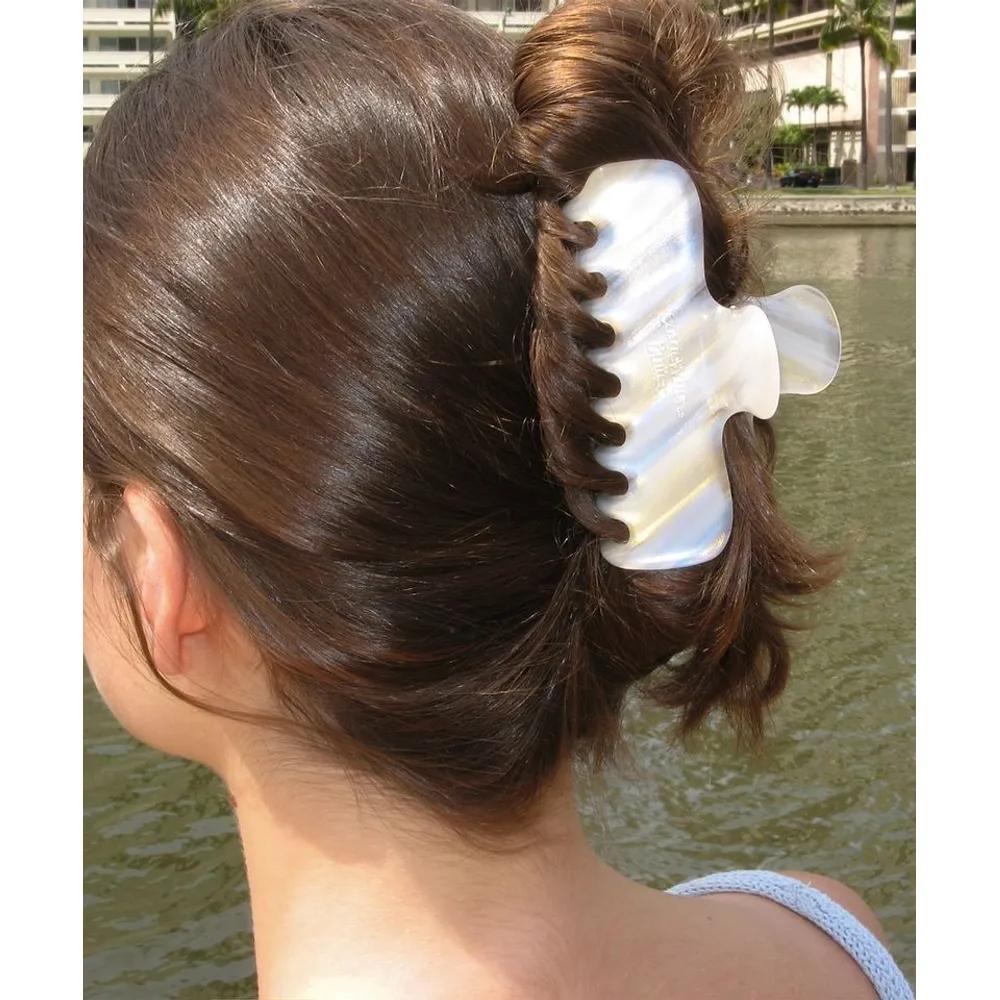 Someway Butter SOMEWHEREBUTTER Marble Sparkle Hair Clip - Ivory FREE