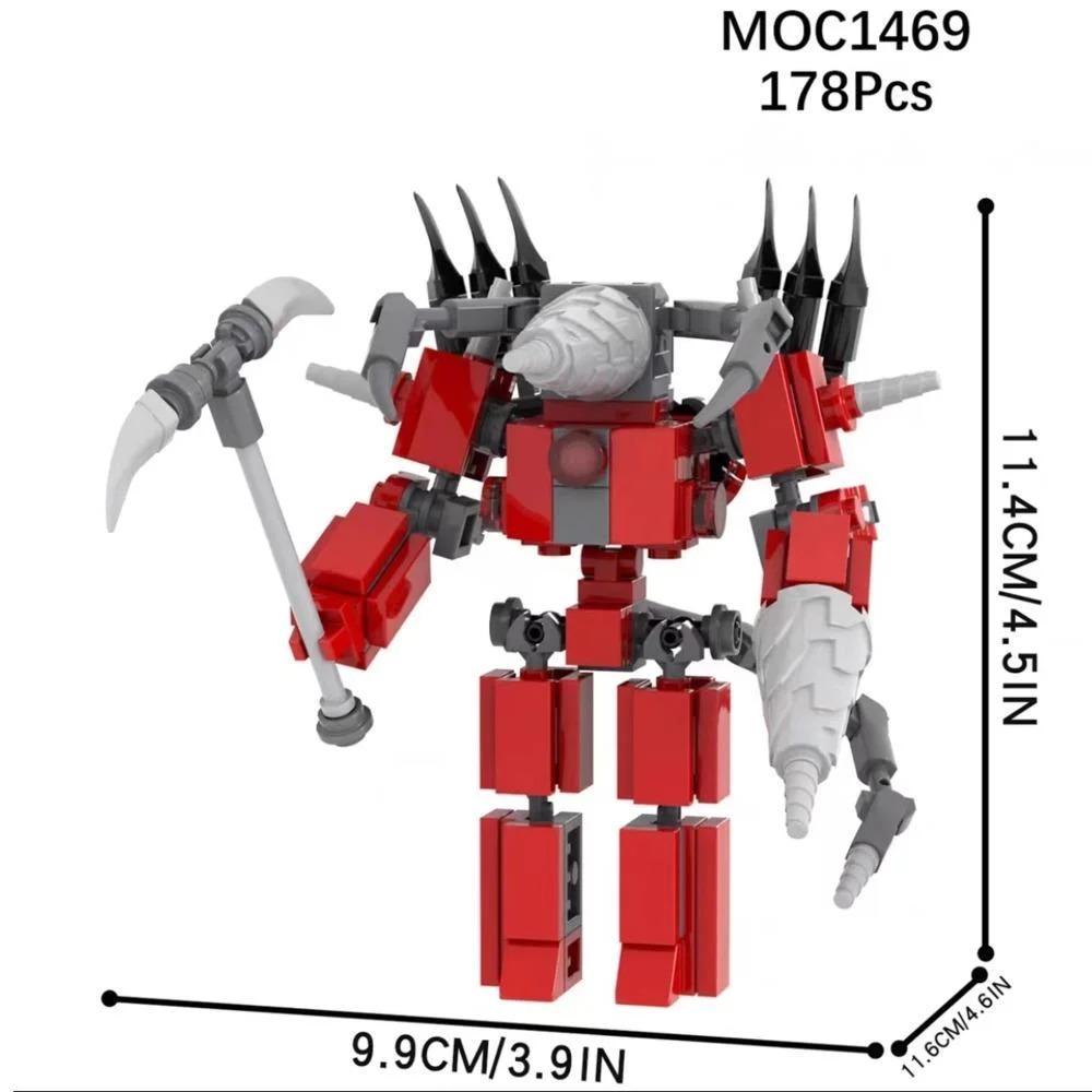 Skibidi Toilet Building Blocks Toy Titans Cameraman Speakerman Drillman TV Man Woman Camera Speaker Man G Drill Man Figure Toy