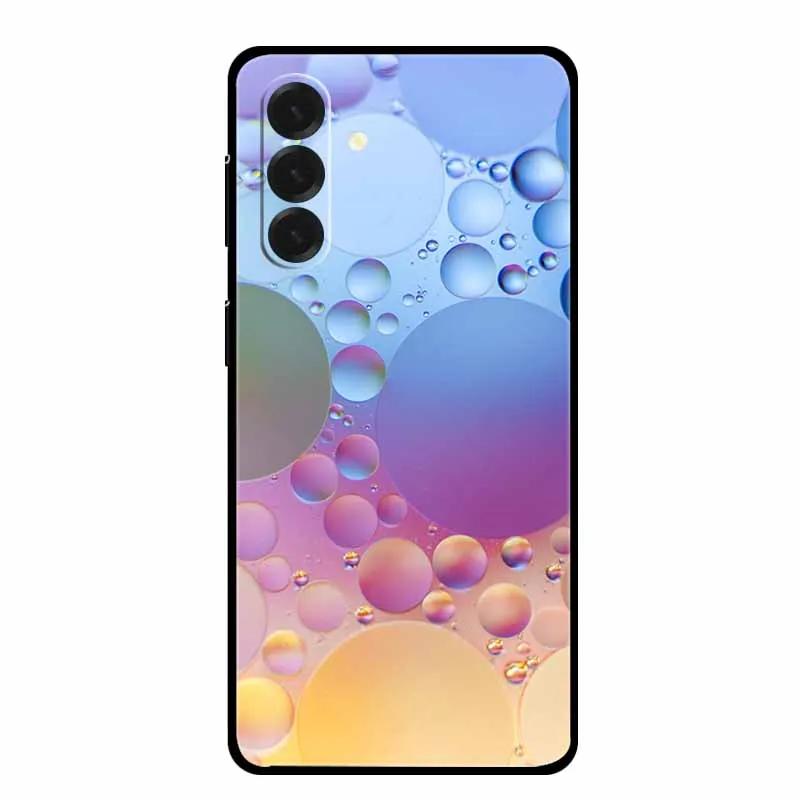 For Samsung Galaxy A17 Cases Marble Painted Black Silicone Back Cover Case for Galaxy A17 5G Protective Shell A17 Texture Bumper