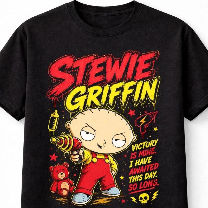 Stewie Griffin Family Guy Victory Is Mine Cartoon Unisex TShirt S