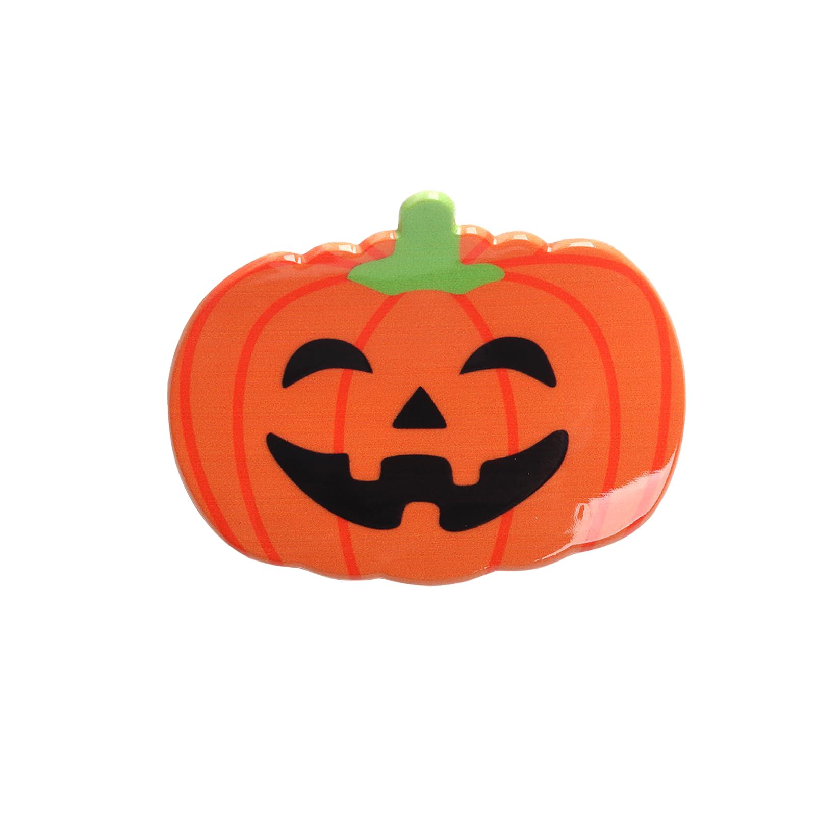 

Хэллоуинские заколки для волос в виде тыквы для женщин - Маленькие заколки для тонких волос, Милые заколки-автоматы, Нескользящие зажимы-аксессуары (оранжевый) One Size