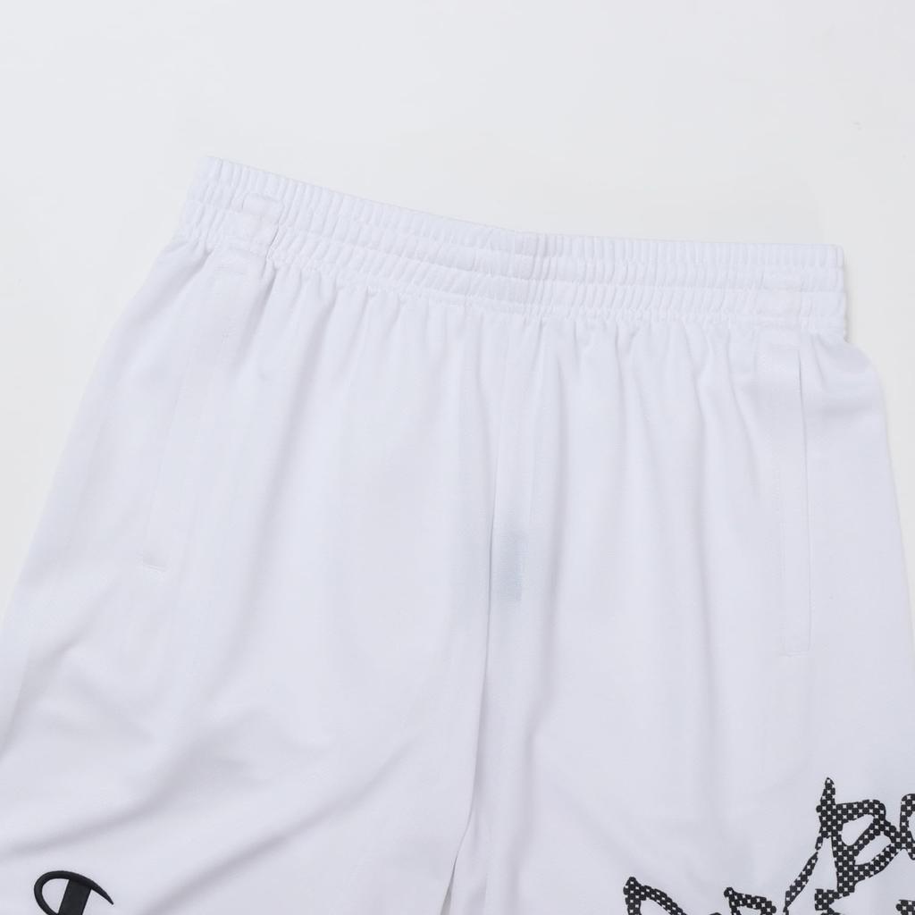 Champion Graphic Print Basketball White E-MOTION C3-ZB520 Men's Quick-Drying Shorts,