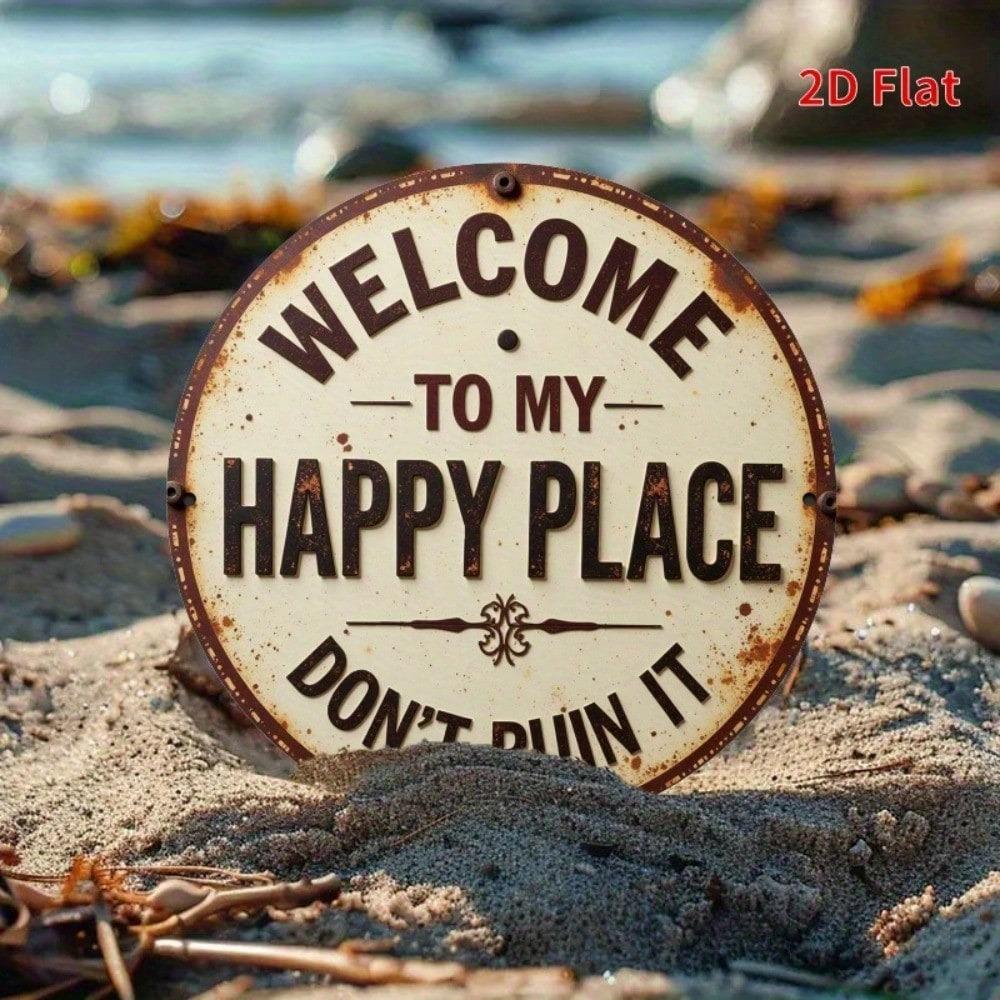 1pc Funny Plate Metal Tin Sign Wall Decor Farmhouse Garage Bar Cafe Kitchen Bathroom Bedroom Home Room Studio