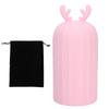 Hot Cold Water Bag Cute Shape Soft Silicone Reusable Microwave Heating Hand Warmer Bag 500mlPink