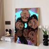 Disney 5D DIY Diamond Painting Maliga Family Portrait Illustration Shot from Below Embroidered Mosaic Cross Stitch Home Decor Gift Craft