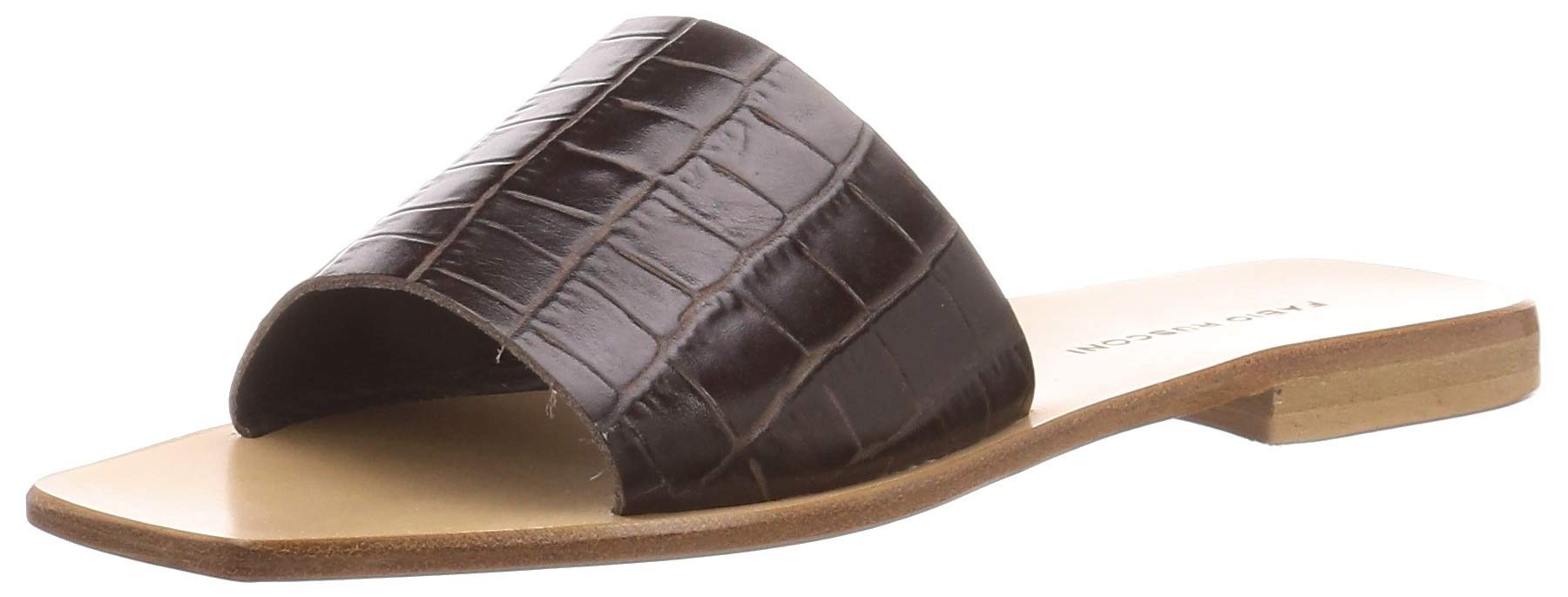 

Flat Sandals Croco Dark Brown 23 cm [Fabiorsconi] DF26/TH14 Women s