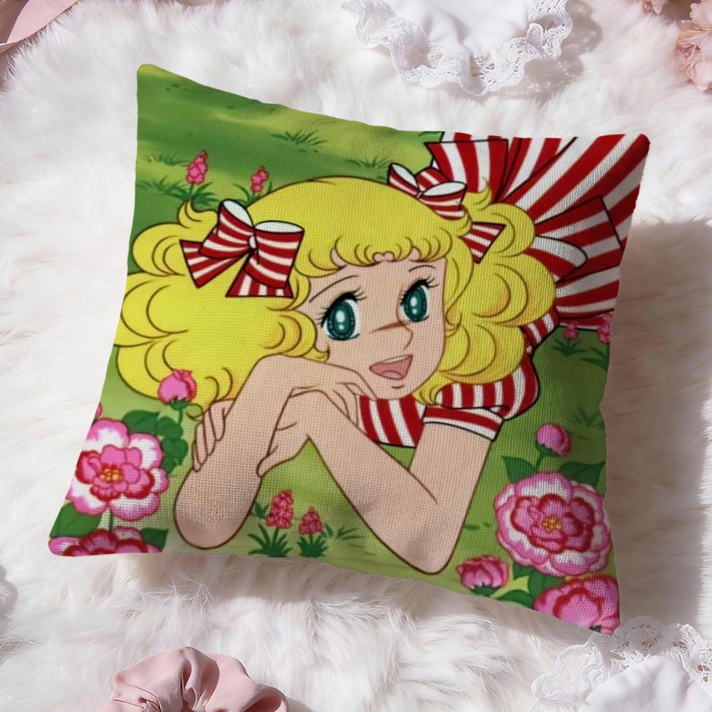 Anime C-Candy Candy Cushion Cover Premium Comfort Reversible Pillow Cove -Two in One Design for Any Room & Car Interior