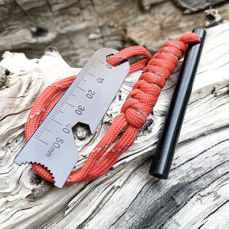Magnesium Rod Fire Starter with Scraper - Outdoor Survival & Camping Tool