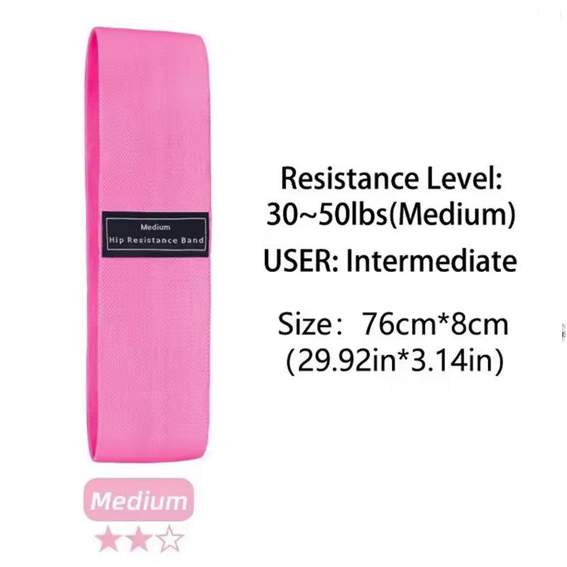 Polyester Cotton Yoga Resistance Bands Set - Booty, Squat, and Hip Lift Fitness Elastic Bands In Stock