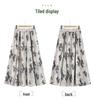 Elegant Summer 2026 Midi Skirt and Short-Sleeved T-Shirt Set for Middle-Aged and Elderly Women