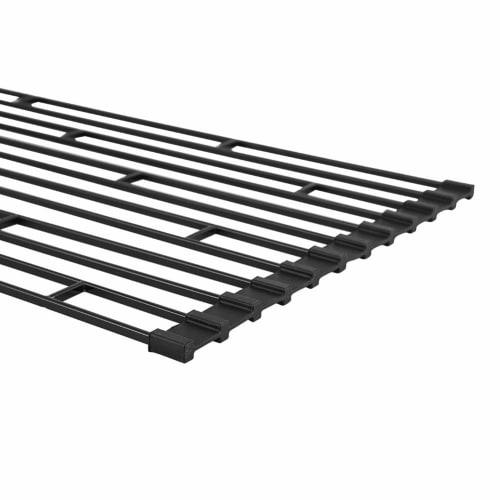 Yamazaki Tower Folding Dish Drainer, Small, Black, Approx. W26 X D42 X H0.8cm, Rolls Up for Slim Storage, 7838