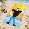 Johnny Bravo Strandtuch Schnelltrocknend Sandfrei Leichtgewichtig Strandtücher für Reisen Schwimmen Camping