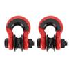 2PCS D Ring Shackle 3 4in D Ring Shackle Heavy Duty Off Road Recovery Shackle with Pulley for Truck Tractor ATV UTV