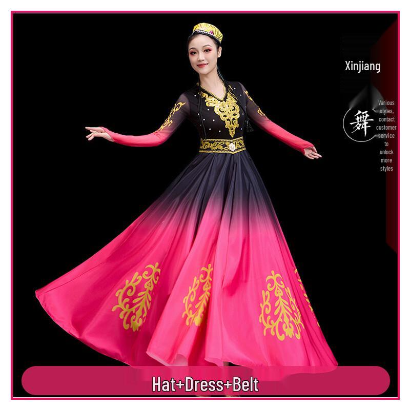 Xinjiang Uyghur Dance Performance Costume for Women