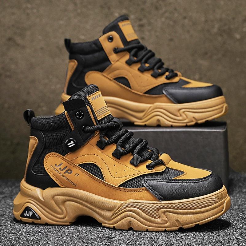 Martin boots men's autumn and winter 2024 new high-top casual tooling boots youth leather locomotive boots men's