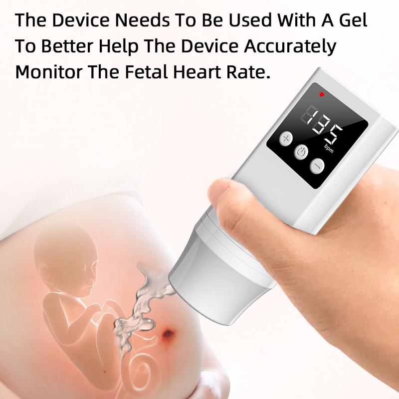 Fetal heart rate monitor for pregnant women at home Fetal heart rate monitor Portable Doppler ultrasound