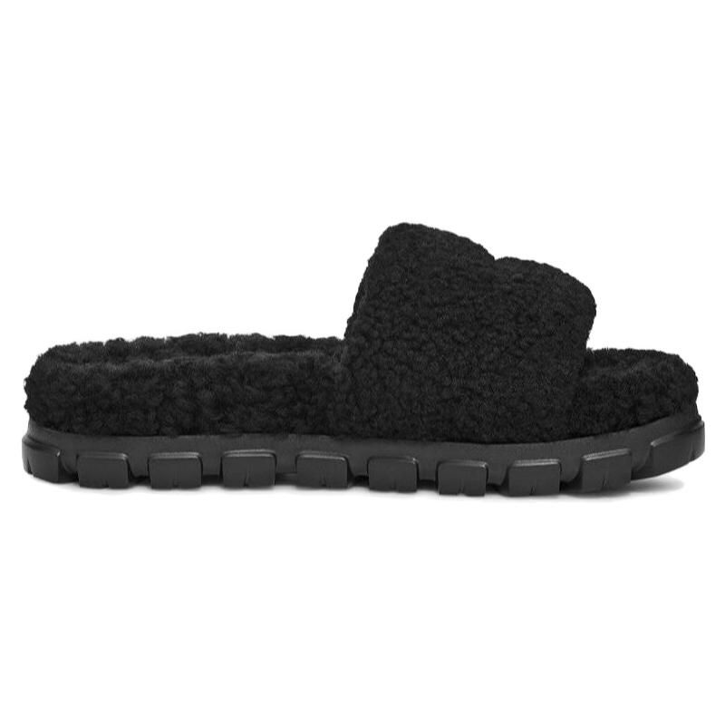 UGG Cozetta Curly Slide Black (Womens) Women Sneakers 1130838-BLK