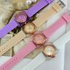 JYL Women's Watch Square Digital Student Casual Silicone Strap