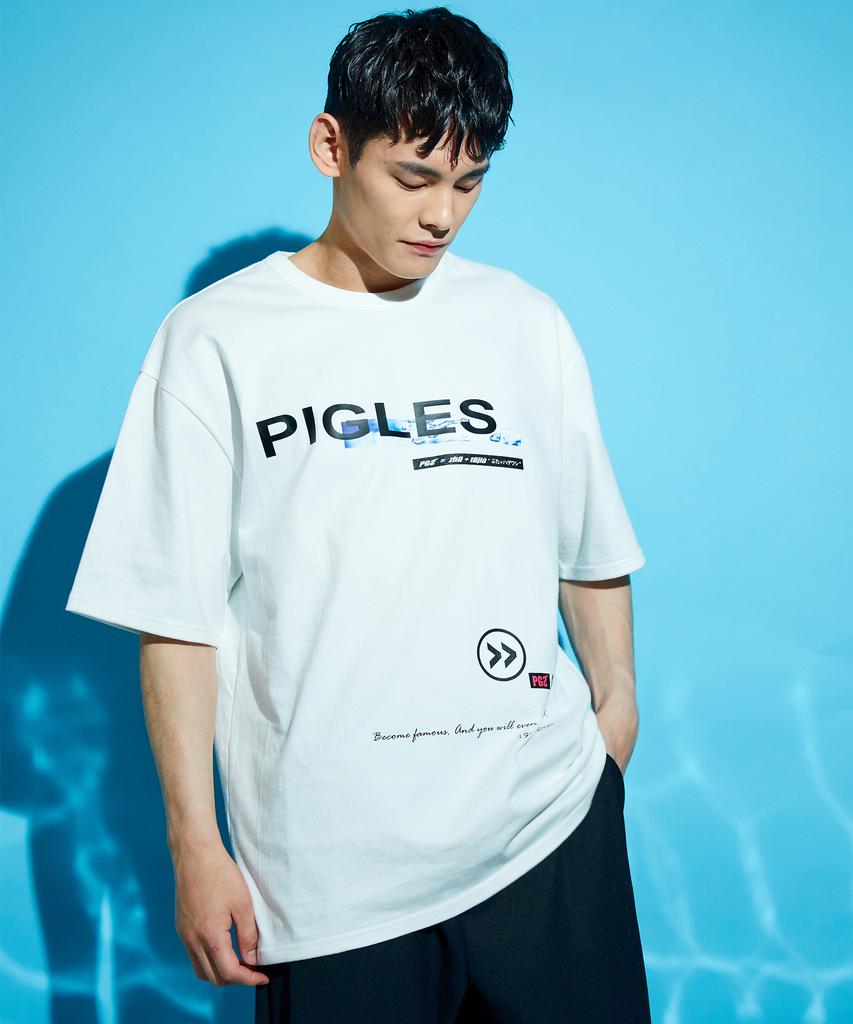 PIGLES Pgs Water Graphic Logo T-Shirt (White)