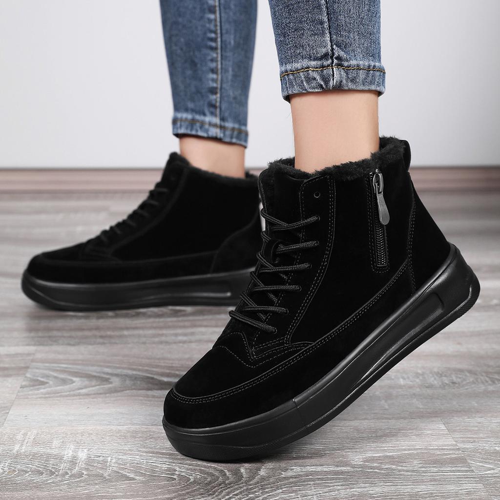TUINANLE High Quality Winter Snow Booties Women Warm Shoes with Cotton Lining Ankle Boots Men Shoes