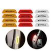 4Pcs Universal Warnung Mark Reflektierende Band Auto Tür Aufkleber Decals OPEN Zeichen Sicherheit Reflektierende Streifen
