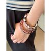 Fashion Item! Vintage European and American Leopard Print Resin Bracelet for Women, 2026 New Style, Unique and Niche, Exaggerated Jewelry