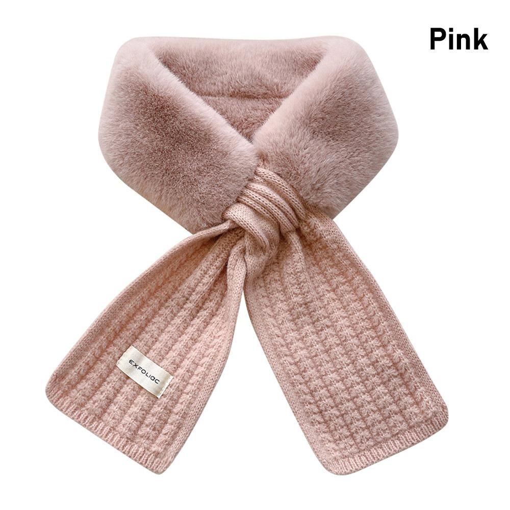 

Вітрозахисні шарфи-шалі, плюшеві шарфи, модний шарф для шиї, теплий шарф, зима рожевий