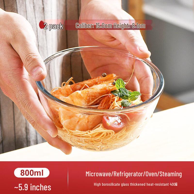 Jingbaodi High Temperature Glass Mixing & Soup Bowl Set