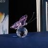 Vivid Crystal Butterfly Cute Crystal  Crafts Simple Miniature Figurines  Home Decoration