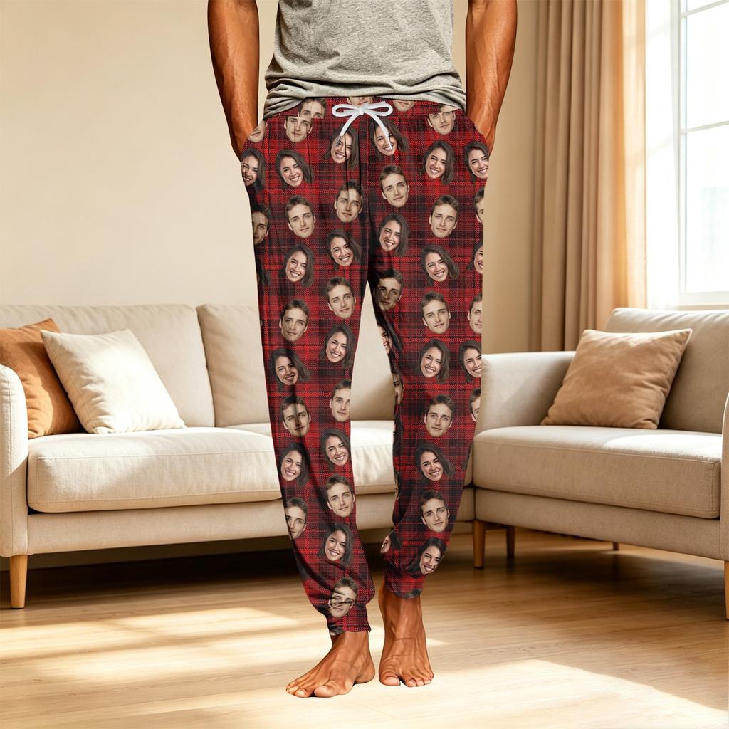 Men's Pajama Pants with Pockets - Casual Pants for Home Sleepwear