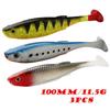 Wild Fishing Bionic T-Tail Soft Bait - 10CM/11.5g Minnow Simulation Lures (3pcs)