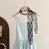 White Lace Mesh Waist Belt Hollow Out Embroidery Waist Chain For Women Summer Dress Jeans Decorative Belt