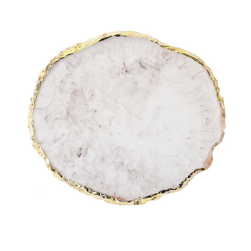 

Смола Агатовий камінь Палітра для малювання нігтів Накладні кінчики для змішування кольорів Палетка для малювання Гель-лак Полиця для демонстрації Інструмент для манікюру сірий колір