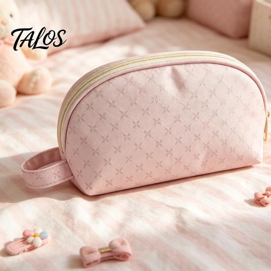Stationery Organizer for Desk Shell Shape Pencil Pouch, Large Capacity Durable Polyester Fiber Storage Back to School Supplies Case, Smooth Zipper Bag