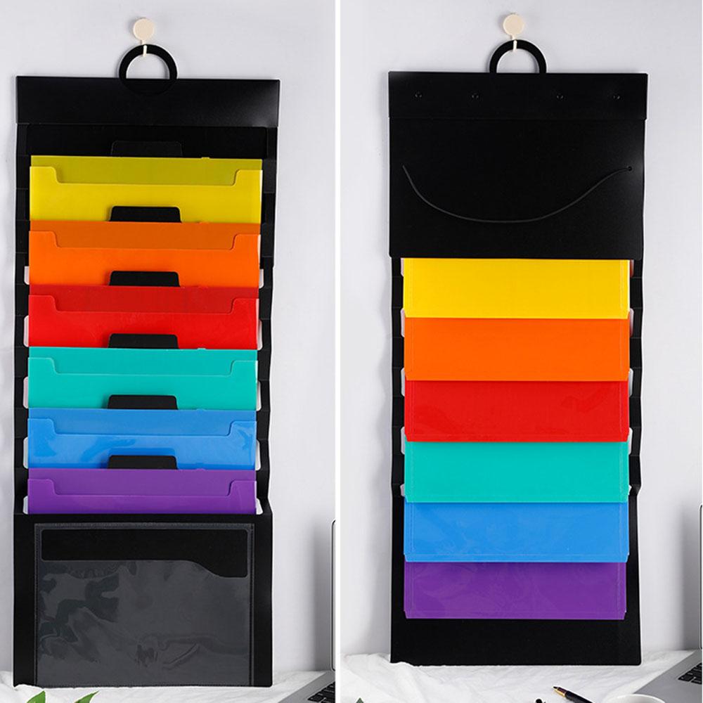 Stationery Organizer Advanced Color Storage Album Student Multi Functional Folder Plastic Hanging Organ Folder For Students File