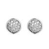 Authentic 925 Sterling Silver Dazzling Droplets Stud Earrings for Women Silver Woman Earing Jewelry