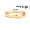 Salircon Punk Simple Stripe Round Arm Bangles for Women Classic Geometric Gold Color Metal Bangle Bracelets Party Jewelry Gifts