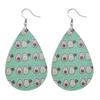 Fashion Leather Earrings Lightweight Faux Leather Leaf Earrings Teardrop Dangle Handmade For Women Girls Jewelry Wholesale