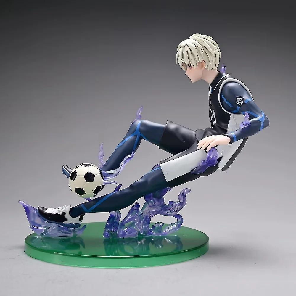 Anime Blue Lock Figures 18cm Nagi Seishiro Figure Football Action Figurine Pvc Model Desk Collection Room Statue Birthday Gift