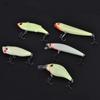 5pcs Luminous Fishing Lures ABS Hard Baits Hook Tackle Accessory