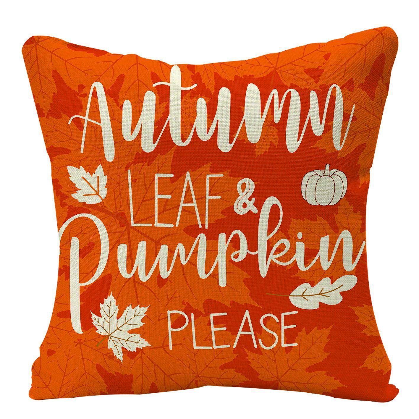 

Thanksgiving Autumn Maple Leaf Series Pillowcase Home Sofa Pillow Cushion Cover 45*45cm