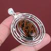 Mahogany Obsidian Pendant 925 Sterling Silver Pendant Original Gemstone Pendant Designer Jewelry Anniversary Gifts Handmade Stylish Pendant