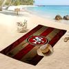 Asciugamano da Spiaggia Stampa San Francisco 49ers Morbido Portatile Asciugatura Rapida?Asciugamano Asciutto Per Piscina Vacanza Estiva Sport all'Aperto