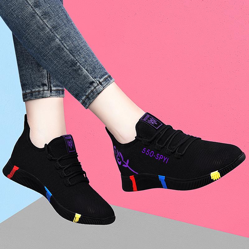 Shield Fox Women's Breathable Mesh Walking Sneakers 2025 - Non-slip, Lightweight, Casual Shoes for Moms