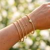 Snake Chain Bracelet Set: Hip-Hop Style with Heart Thorn Design - 6 Pieces